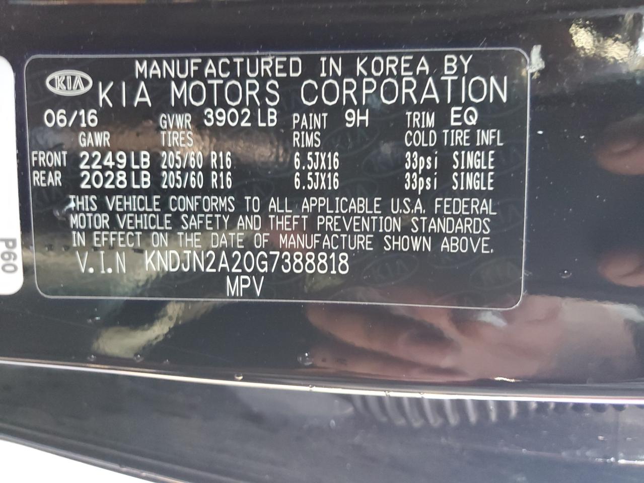 KNDJN2A20G7388818 2016 Kia Soul