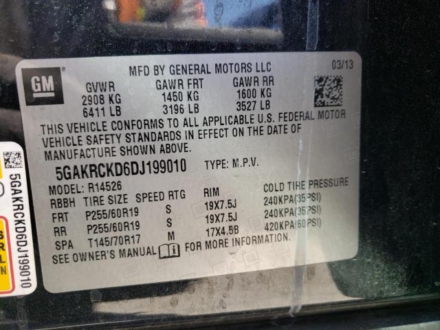 VIN 5GAKRCKD6DJ199010 2013 Buick Enclave no.13