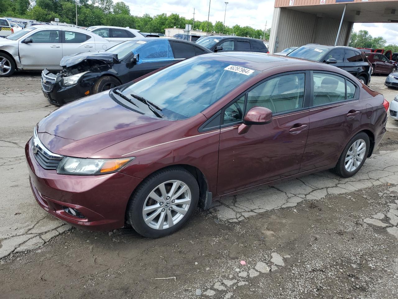 19XFB2F98CE337548 2012 Honda Civic Exl