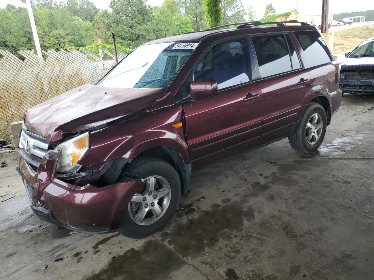 5FNYF28477B020956 2007 Honda Pilot Ex