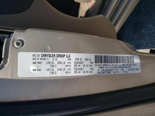 2012 Chrysler Town & Country Touring VIN: 2C4RC1BGXCR266716 Lot: 55270244