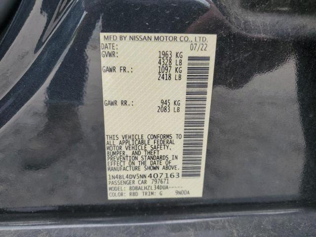 2022 NISSAN ALTIMA SV - 1N4BL4DV5NN407163