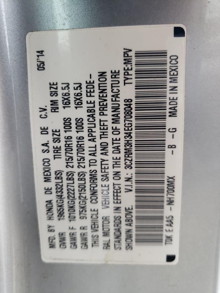 3CZRM3H34EG708048 2014 Honda Cr-V Lx