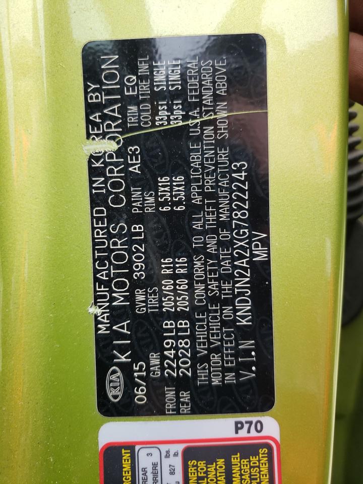 KNDJN2A2XG7822243 2016 Kia Soul