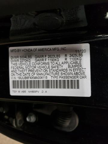 2021 Acura Tlx Technology VIN: 19UUB6F4XMA004115 Lot: 56400864