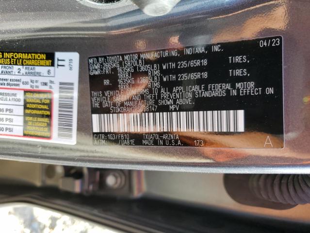 VIN 5TDKDRAH2PS038147 2023 Toyota Highlander, L no.14