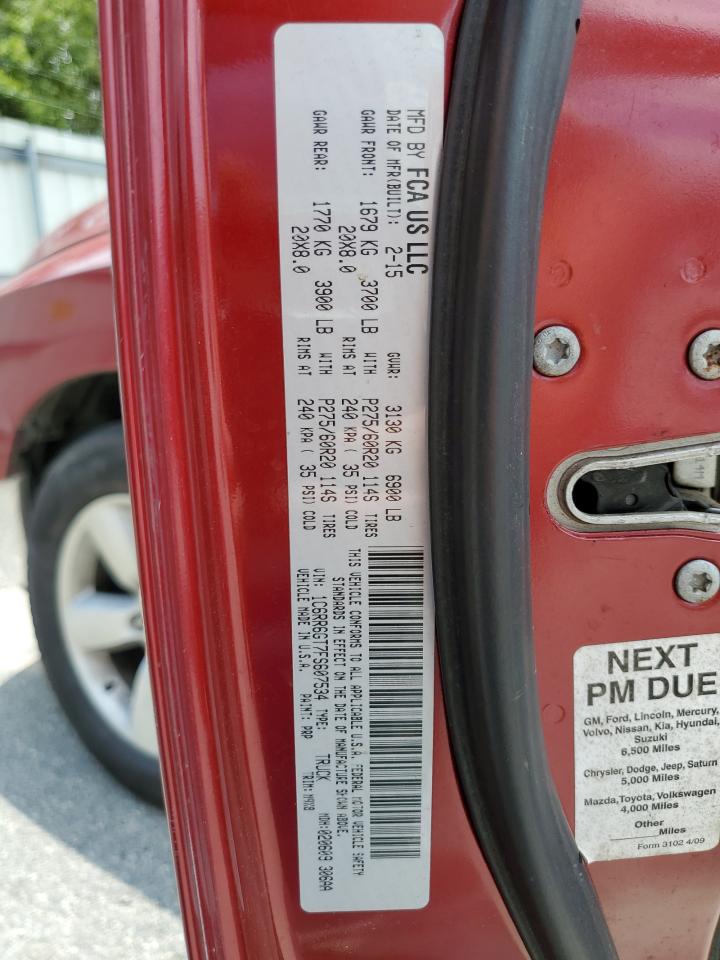 1C6RR6GT7FS607534 2015 Ram 1500 Slt