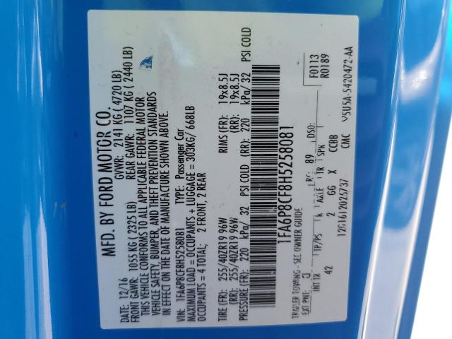 2017 FORD MUSTANG GT #3303852518