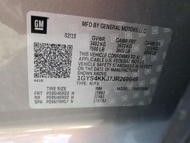 2018 CADILLAC ESCALADE E - 1GYS4KKJ7JR269649