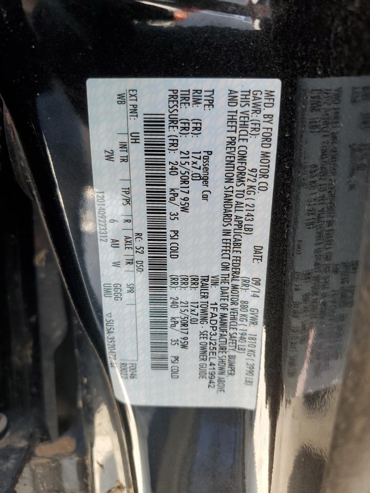 1FADP3J25EL419942 2014 Ford Focus Titanium