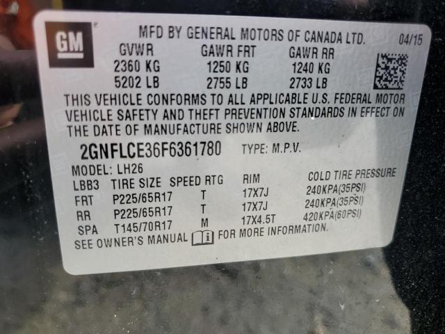 2GNFLCE36F6361780 | 2015 Chevrolet equinox lt