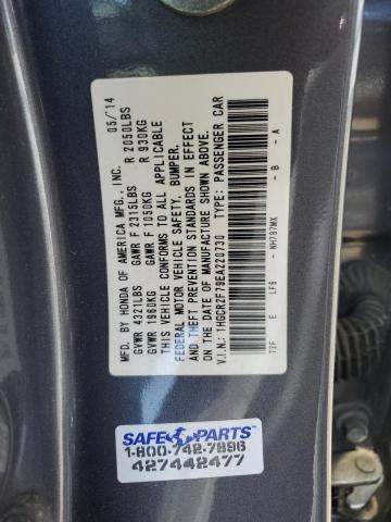 2014 Honda Accord Ex VIN: 1HGCR2F79EA220730 Lot: 53879844