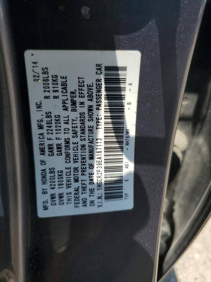 1HGCR2F38EA167113 2014 Honda Accord Lx