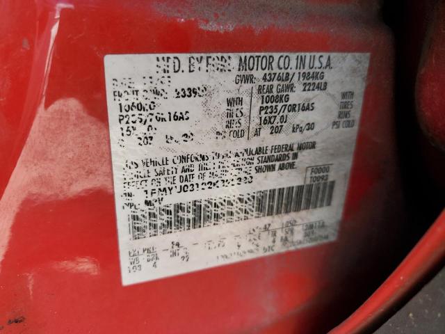 2002 Ford Escape Xlt VIN: 1FMYU03102KB22338 Lot: 55921644