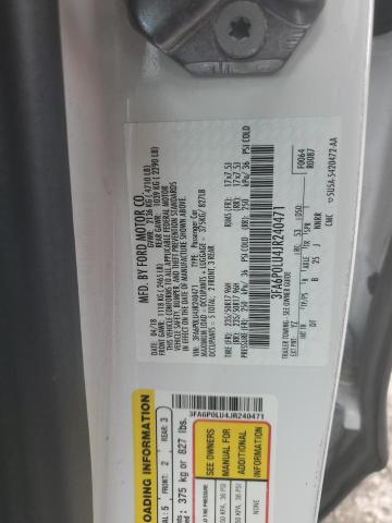 2018 FORD FUSION SE - 3FA6P0LU4JR240471