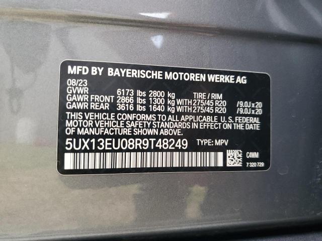 2024 BMW X5 Sdrive 40I VIN: 5UX13EU08R9T48249 Lot: 53176504