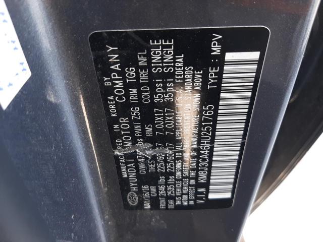 2017 Hyundai Tucson Limited VIN: KM8J3CA46HU251765 Lot: 55129094