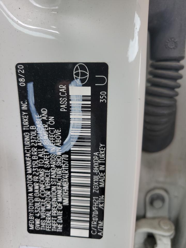 NMTKHMBX4LR115770 TOYOTA C-HR 2020