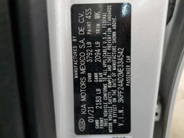 2021 KIA FORTE FE - 3KPF24AD2ME334542
