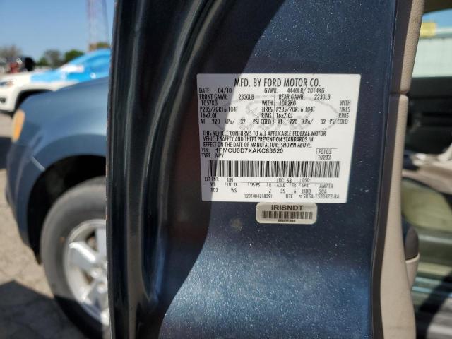 2010 Ford Escape Xlt VIN: 1FMCU0D7XAKC83520 Lot: 54361394