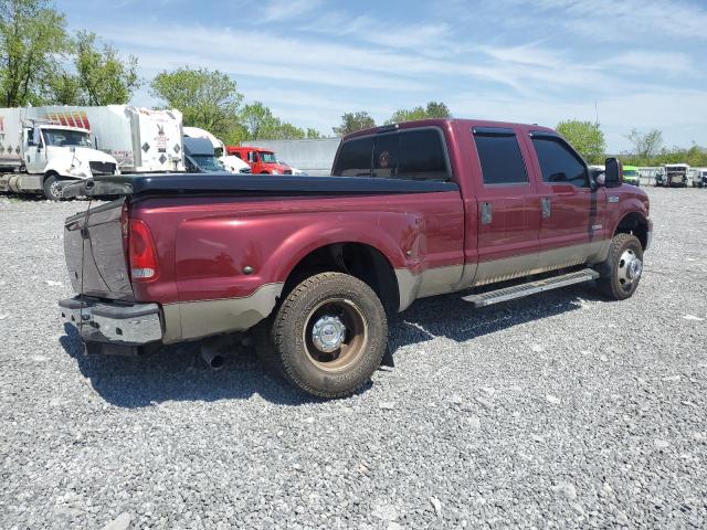 FORD F350 SUPER 2006 burgundy crew pic diesel 1FTWW33P16EC55299 photo #4