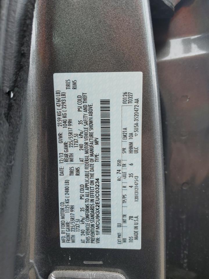 1FMCU9GX2EUC03234 2014 Ford Escape Se