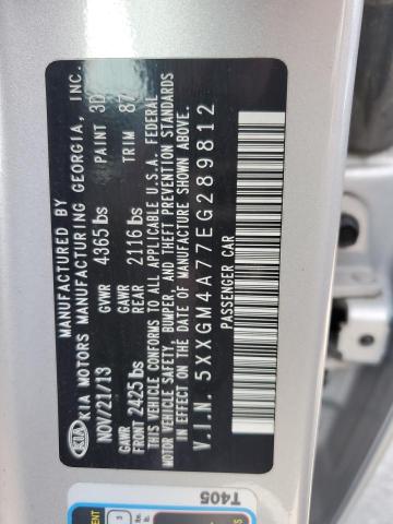 2014 Kia Optima Lx VIN: 5XXGM4A77EG289812 Lot: 53919624