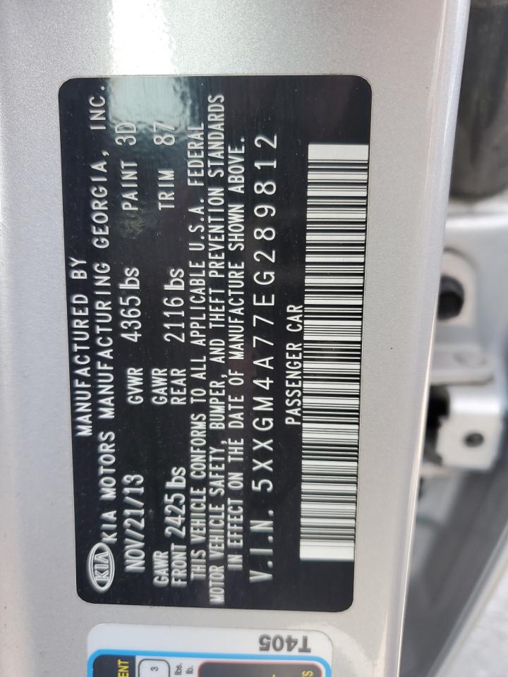 5XXGM4A77EG289812 2014 Kia Optima Lx