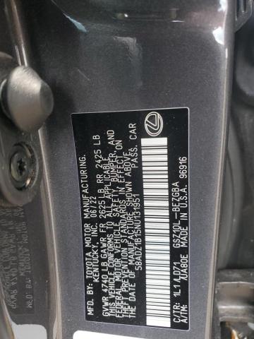 2022 LEXUS ES 350 BAS - 58ADZ1B15NU131951