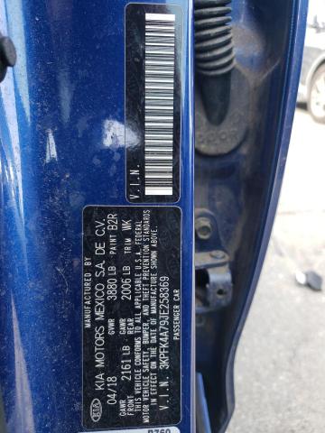 2018 Kia Forte Lx VIN: 3KPFK4A79JE258369 Lot: 54798504