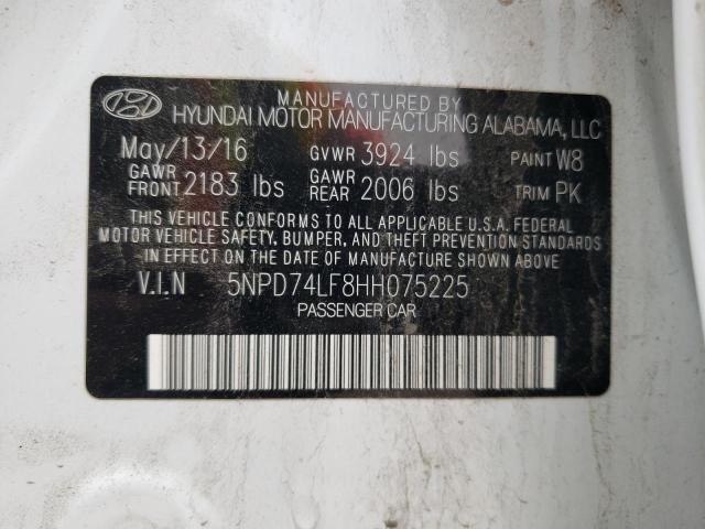 2017 HYUNDAI ELANTRA SE - 5NPD74LF8HH075225