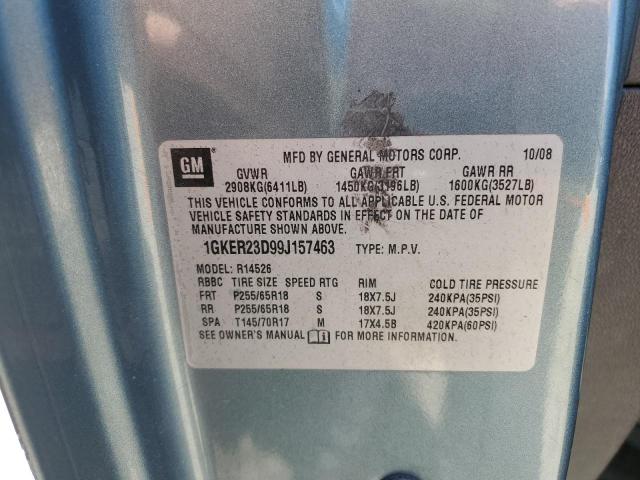 2009 GMC Acadia Slt-1 VIN: 1GKER23D99J157463 Lot: 55811004