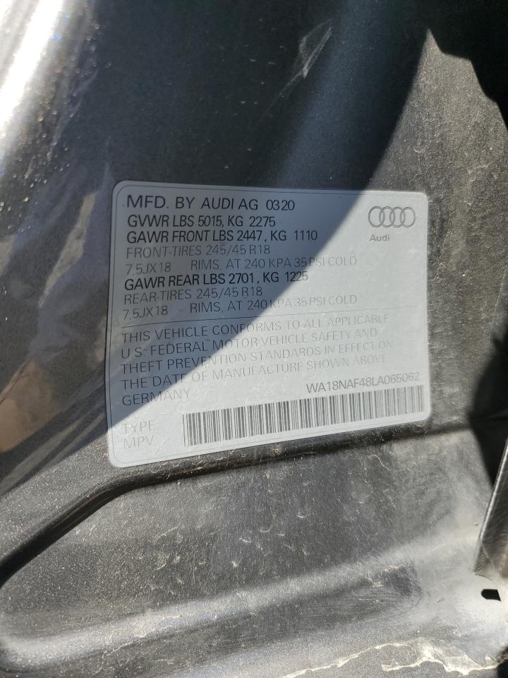 WA18NAF48LA065062 2020 Audi A4 Allroad Premium Plus
