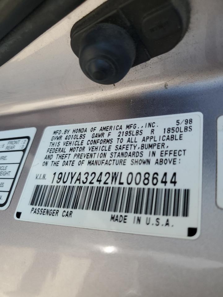19UYA3242WL008644 1998 Acura 2.3Cl