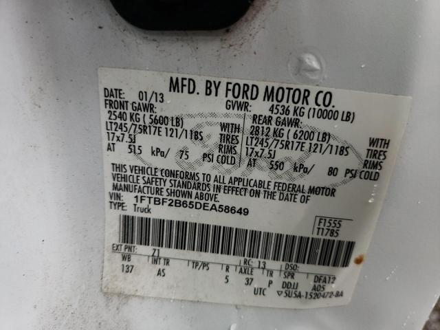 2013 Ford F250 Super Duty VIN: 1FTBF2B65DEA58649 Lot: 53570554