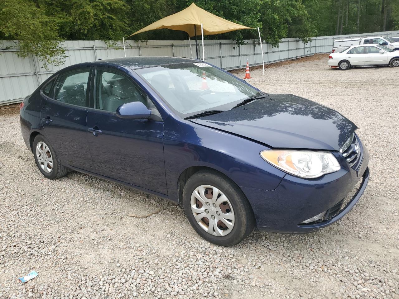 KMHDU4AD5AU991667 2010 Hyundai Elantra Blue