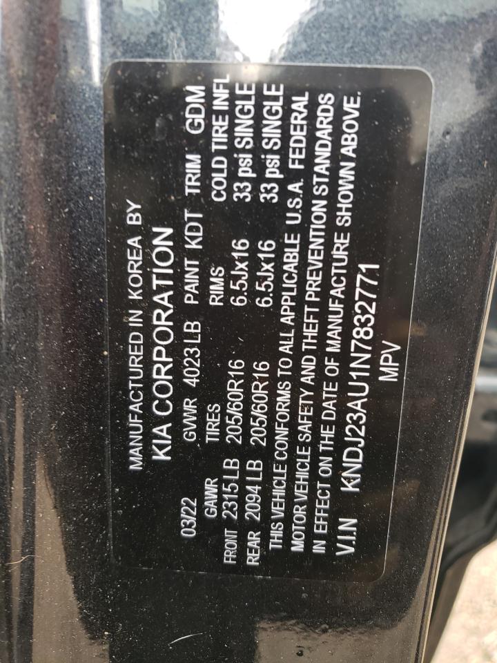 KNDJ23AU1N7832771 2022 Kia Soul Lx