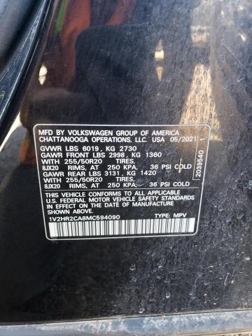 2021 VOLKSWAGEN ATLAS SE - 1V2HR2CA8MC594090