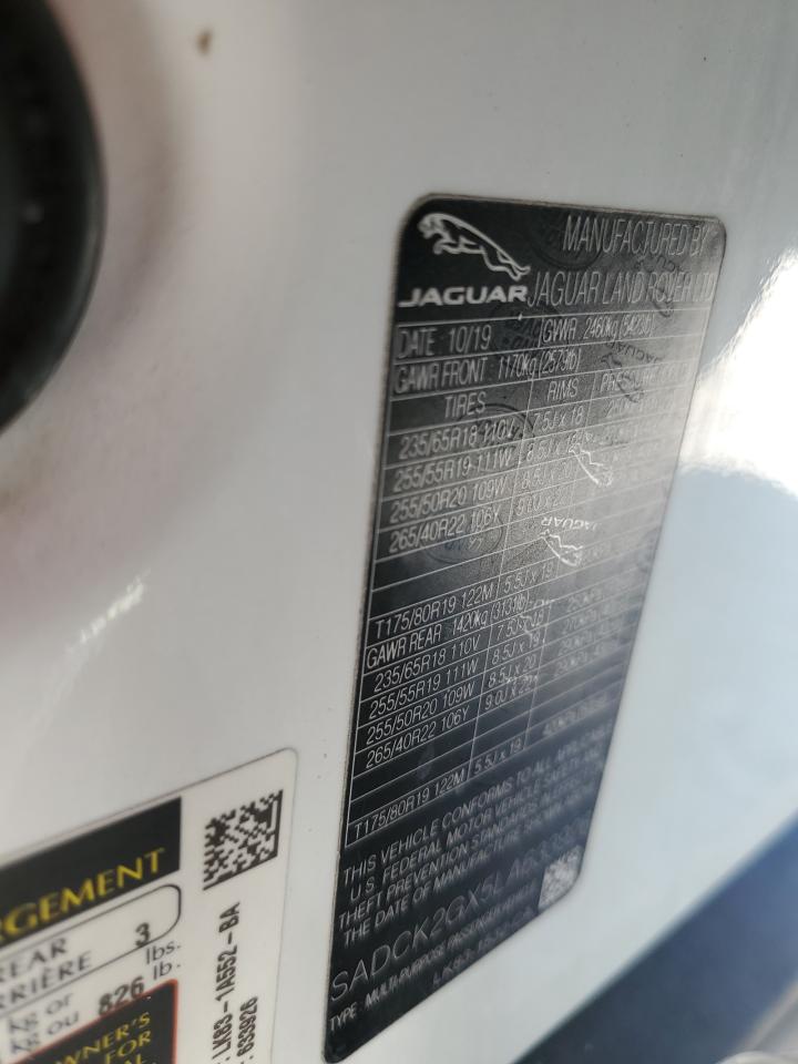 SADCK2GX5LA633926 2020 Jaguar F-Pace Prestige