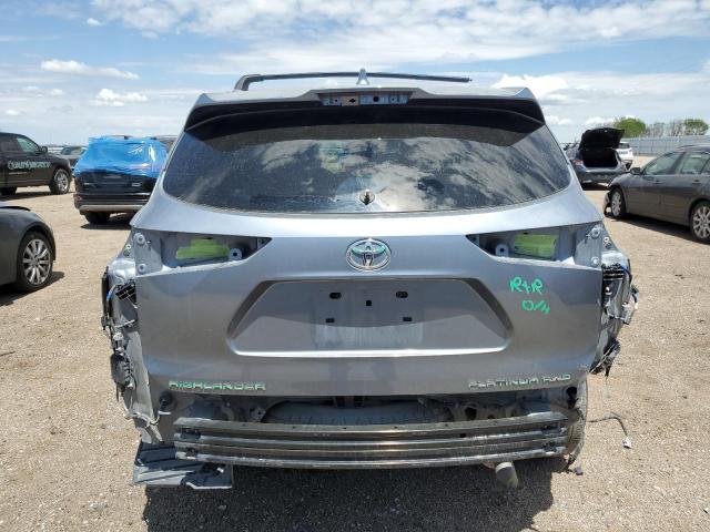 VIN 5TDFZRBH5MS080521 2021 Toyota Highlander, Platinum no.6