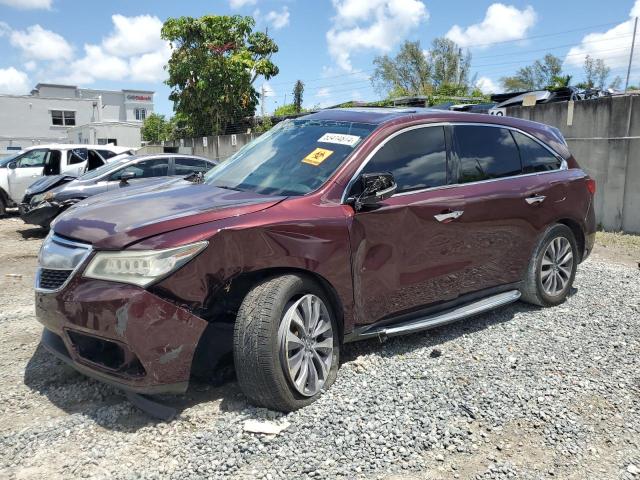 Lot #2519691394 2014 ACURA MDX TECHNO salvage car