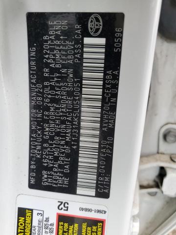 2020 Toyota Camry Se VIN: 4T1J31AK5LU540051 Lot: 54339744