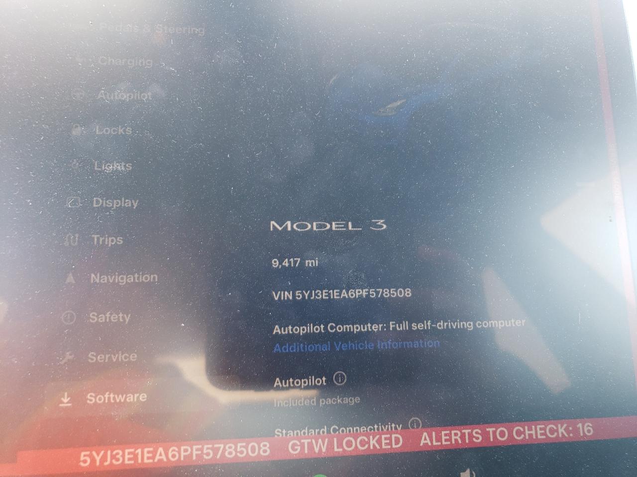 5YJ3E1EA6PF578508 2023 Tesla Model 3