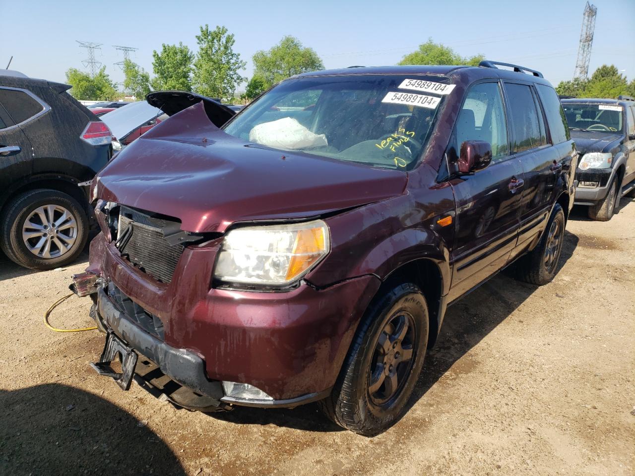 5FNYF18378B045987 2008 Honda Pilot Se