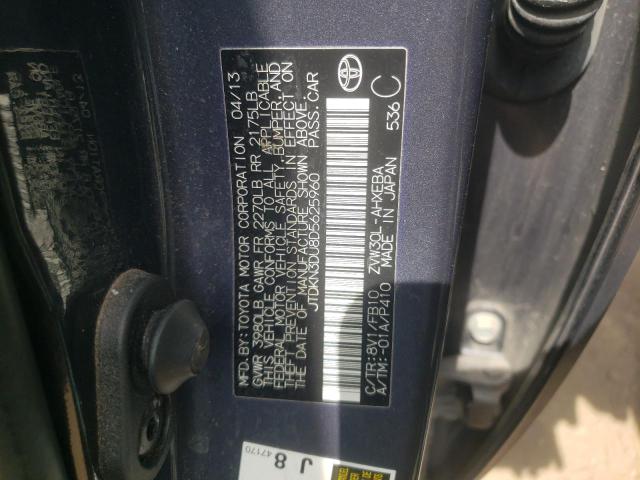 2013 Toyota Prius VIN: JTDKN3DU8D5625960 Lot: 57045524