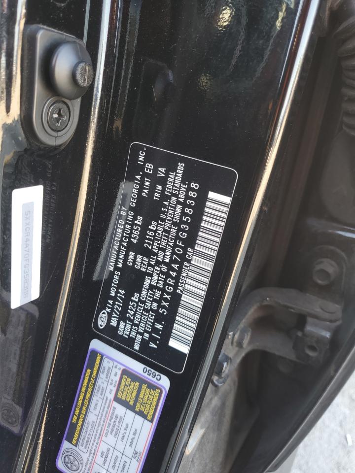 5XXGR4A70FG358388 2015 Kia Optima Sx