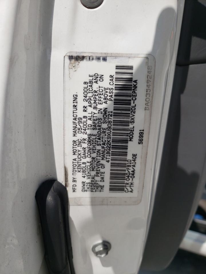 4T1BG22K9XU908721 1999 Toyota Camry Ce