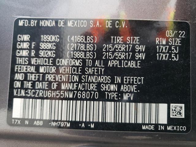 3CZRU6H55NM768070 Honda HR-V EX 12