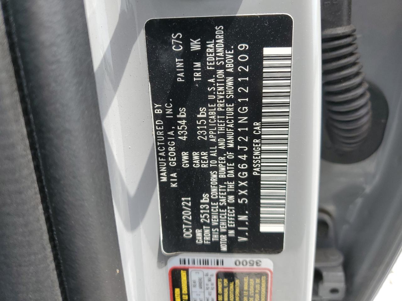 5XXG64J21NG121209 2022 Kia K5 Gt Line