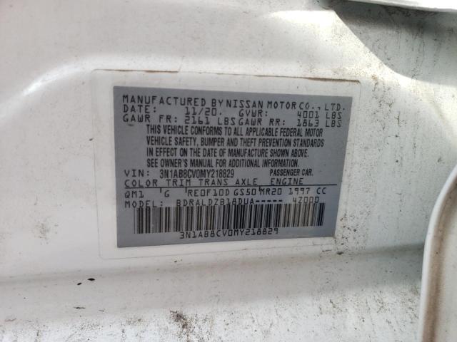 2021 Nissan Sentra Sv VIN: 3N1AB8CV0MY218829 Lot: 56881774